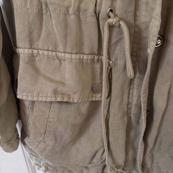Sanctuary Womens Spring Parka Utility Jacket  XS Tan Outdoors Classic Athleisure - Picture 5 of 11